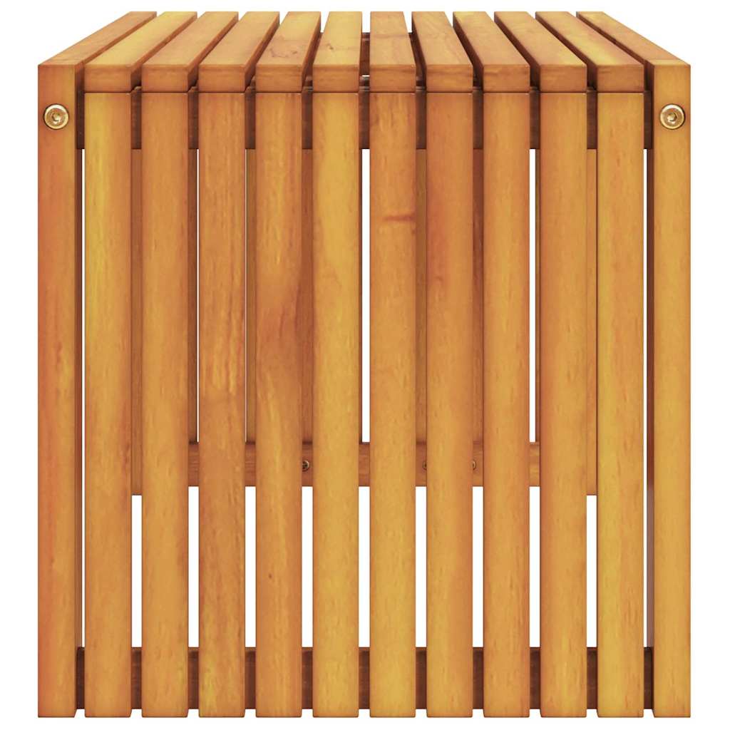 Bijzettafel Olie naturel 70 x 35 x 35 cm Massief Acaciahout is nu te koop bij PeponiXL, paradijselijk wonen!