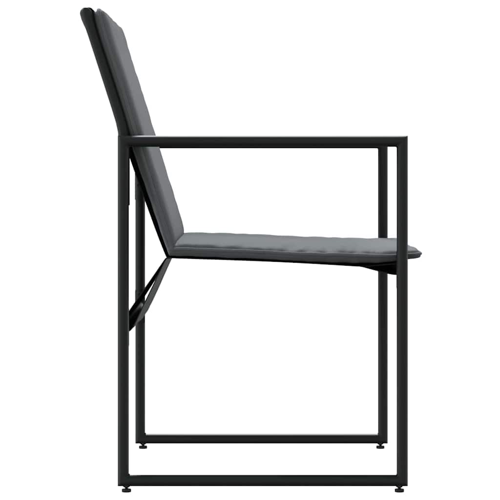 Stoel met kussen 4 pcs Zwart en Anthraciet Textileen is nu te koop bij PeponiXL, paradijselijk wonen!