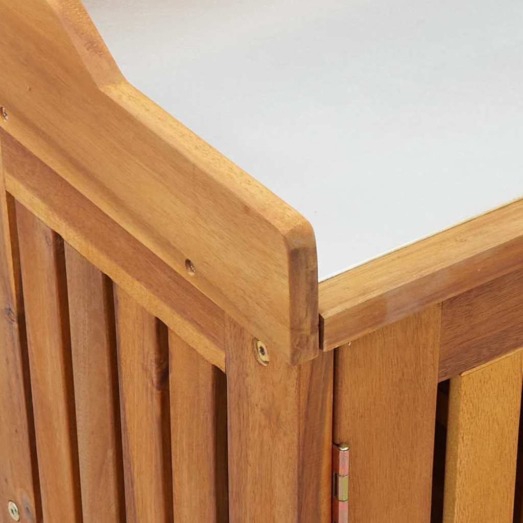 Tuinkast met plank Naturel 78 x 36,5 x 78cm Massief Acaciahout is nu te koop bij PeponiXL, paradijselijk wonen!