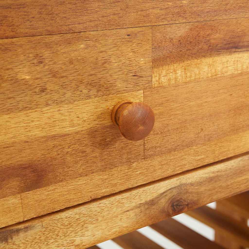 Tuinkast met lade Naturel 93 x 41,5 x 98cm Massief Acaciahout is nu te koop bij PeponiXL, paradijselijk wonen!