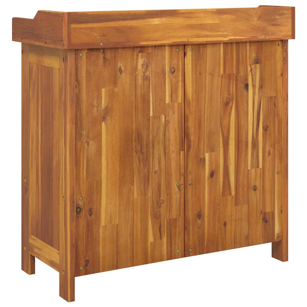 Tuinkast met lade Naturel 78 x 36,5 x 78cm Massief Acaciahout is nu te koop bij PeponiXL, paradijselijk wonen!