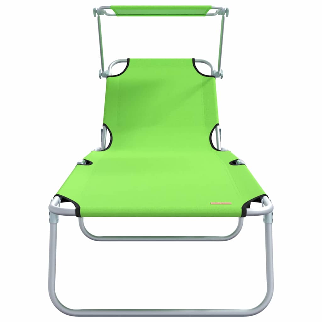 Ligstoel 2 pcs Groen 58 x 188 x 77cm Polyester is nu te koop bij PeponiXL, paradijselijk wonen!