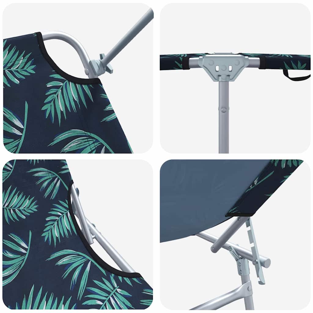 Ligstoel 2 pcs Groen 58 x 188 x 77cm Polyester is nu te koop bij PeponiXL, paradijselijk wonen!