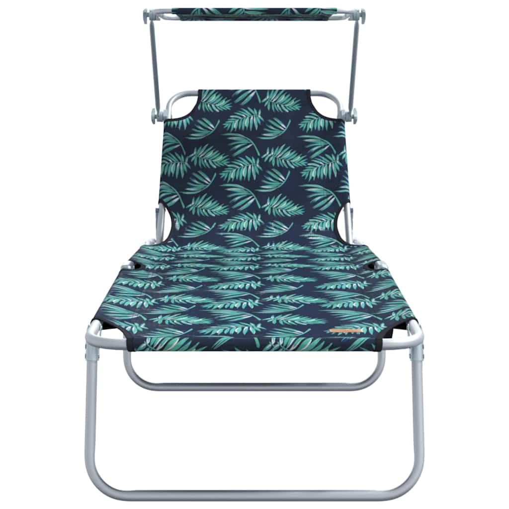 Ligstoel 2 pcs Groen 58 x 188 x 77cm Polyester is nu te koop bij PeponiXL, paradijselijk wonen!