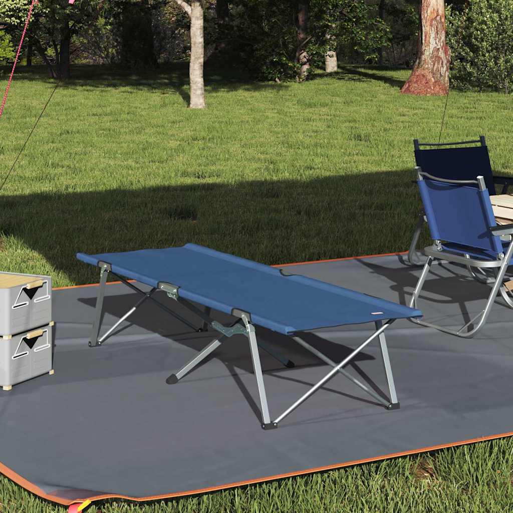 Opvouwbaar Camping Bed Blauw 194 x 62,5 x 42,5 cm is nu te koop bij PeponiXL, paradijselijk wonen!