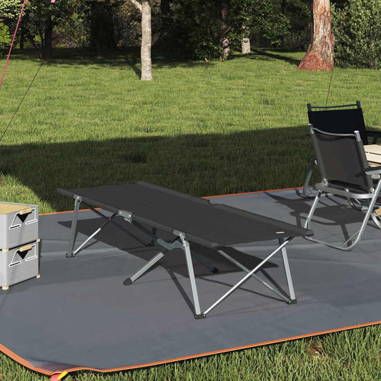 Opvouwbaar Camping Bed Zwart 194 x 62,5 x 42,5 cm is nu te koop bij PeponiXL, paradijselijk wonen!