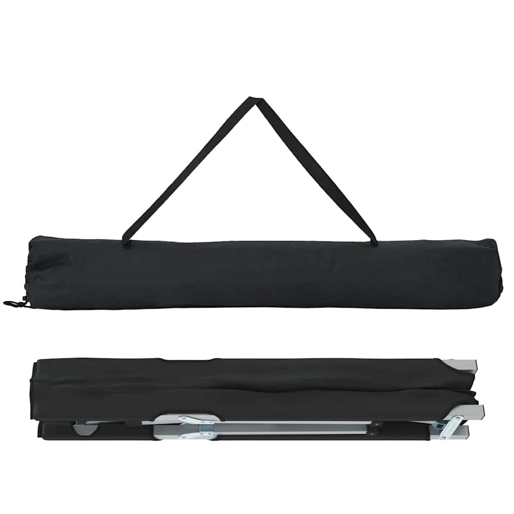 Opvouwbaar Camping Bed Zwart 194 x 62,5 x 42,5 cm is nu te koop bij PeponiXL, paradijselijk wonen!