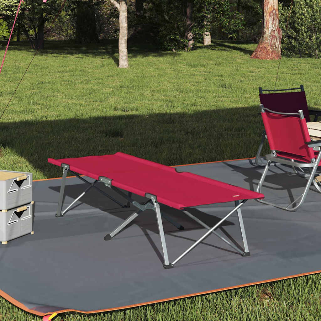 Opvouwbaar Camping Bed Rood 194 x 62,5 x 42,5 cm is nu te koop bij PeponiXL, paradijselijk wonen!