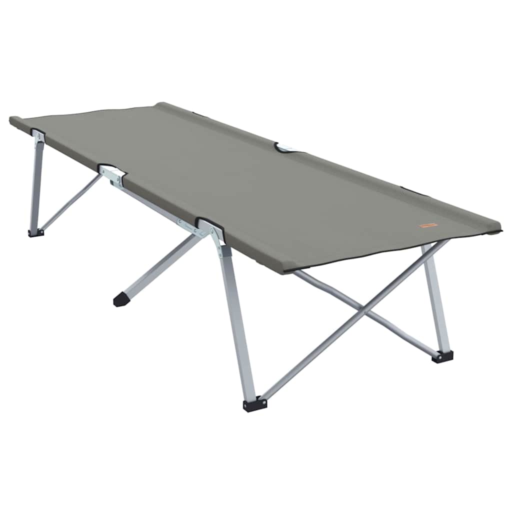 Opvouwbaar Camping Bed 2 pcs Grijs 194 x 62,5 x 42,5 cm is nu te koop bij PeponiXL, paradijselijk wonen!
