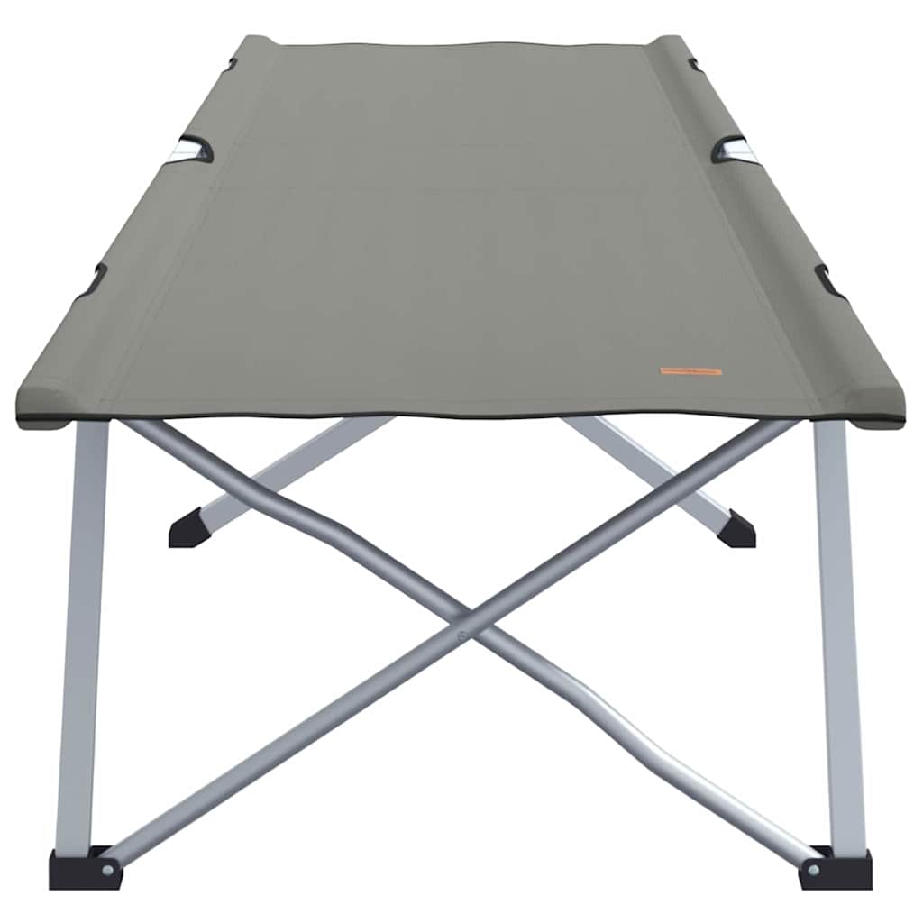 Opvouwbaar Camping Bed 2 pcs Grijs 194 x 62,5 x 42,5 cm is nu te koop bij PeponiXL, paradijselijk wonen!