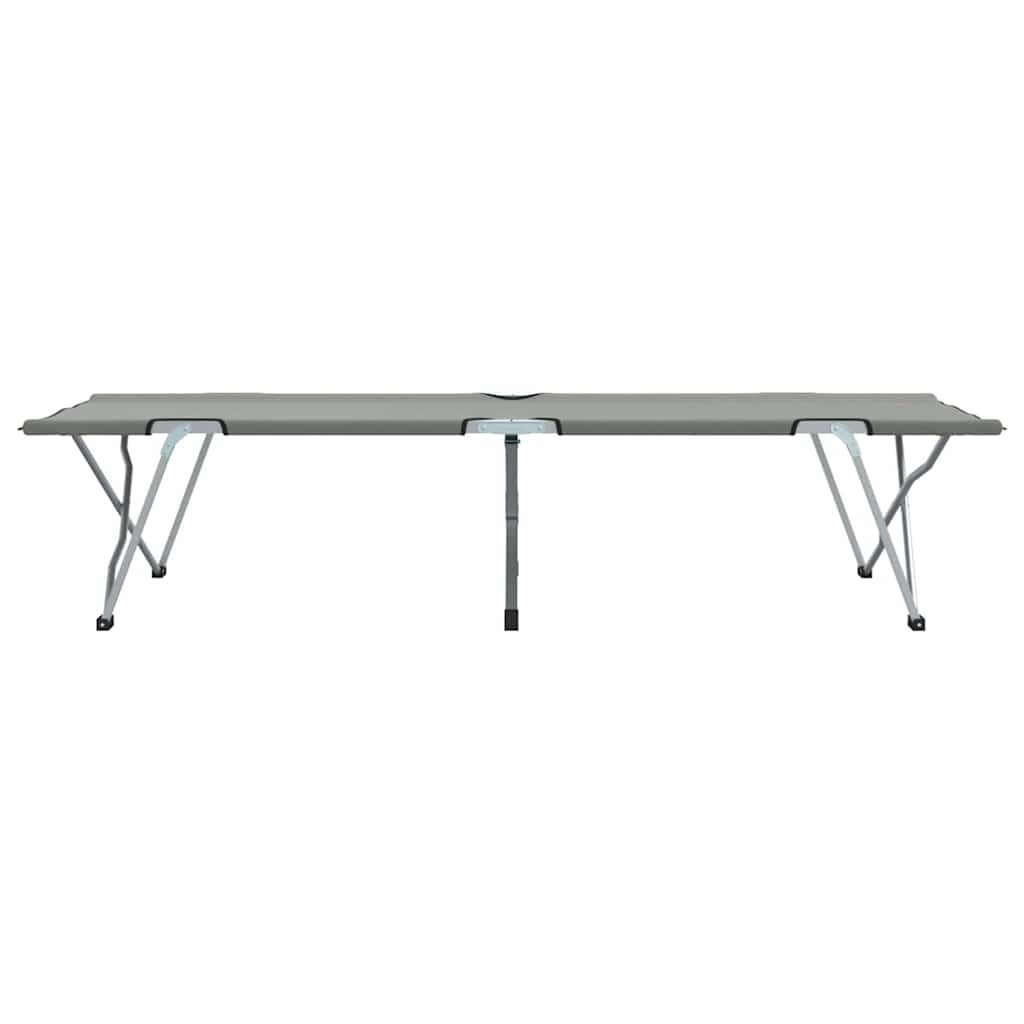 Opvouwbaar Camping Bed 2 pcs Grijs 194 x 62,5 x 42,5 cm is nu te koop bij PeponiXL, paradijselijk wonen!