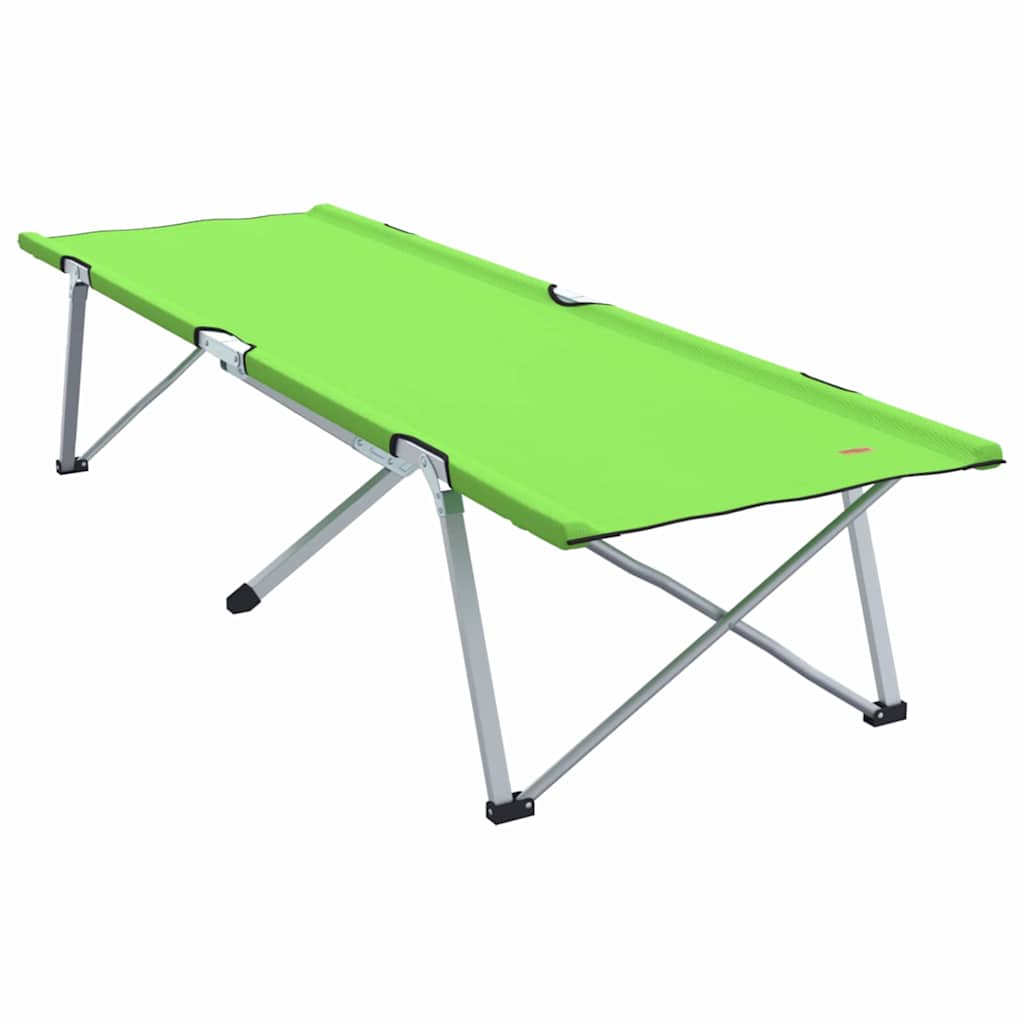 Opvouwbaar Camping Bed 2 pcs Groen 194 x 62,5 x 42,5 cm is nu te koop bij PeponiXL, paradijselijk wonen!