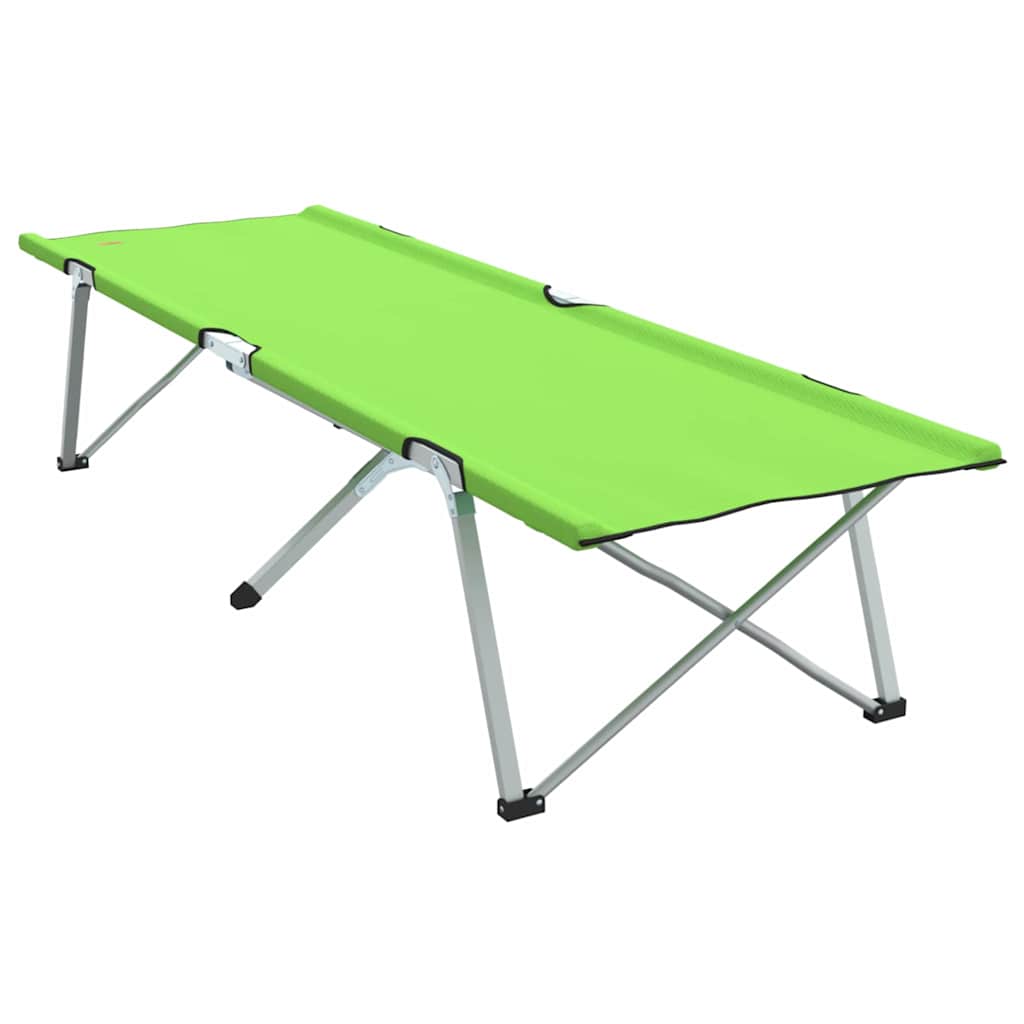 Opvouwbaar Camping Bed 2 pcs Groen 194 x 62,5 x 42,5 cm is nu te koop bij PeponiXL, paradijselijk wonen!