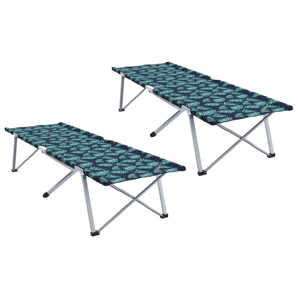 Opvouwbaar Camping Bed 2 pcs Bossen 194 x 62,5 x 42,5 cm is nu te koop bij PeponiXL, paradijselijk wonen!
