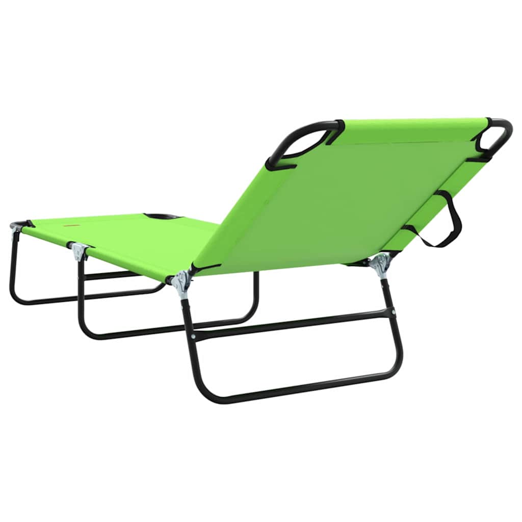 Opvouwbare zonnebed 2 pcs Groen 188 x 57 x 86,5 cm Polyester is nu te koop bij PeponiXL, paradijselijk wonen!