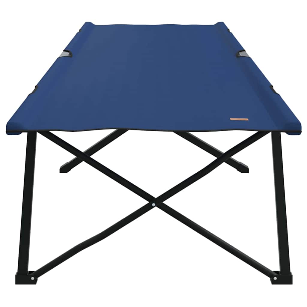 Opvouwbaar Camping Bed Blauw 206 x 76 x 74 cm Oxford en Staal is nu te koop bij PeponiXL, paradijselijk wonen!