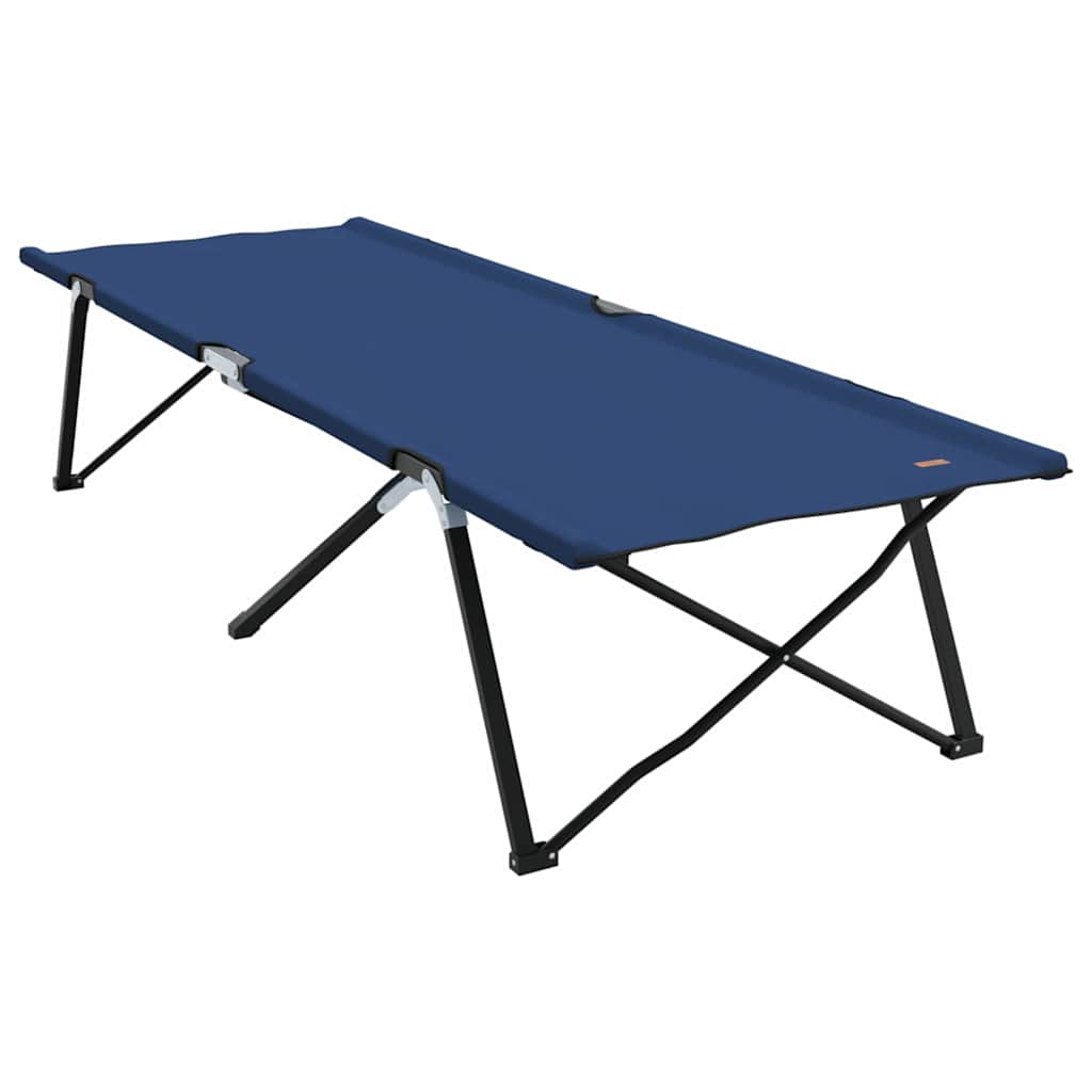 Opvouwbaar Camping Bed 2 pcs Blauw 206 x 76 x 74 cm is nu te koop bij PeponiXL, paradijselijk wonen!