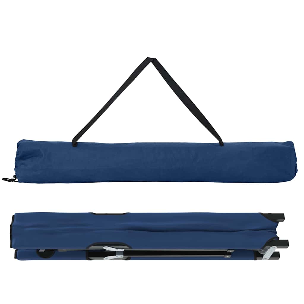 Opvouwbaar Camping Bed 2 pcs Blauw 206 x 76 x 74 cm is nu te koop bij PeponiXL, paradijselijk wonen!