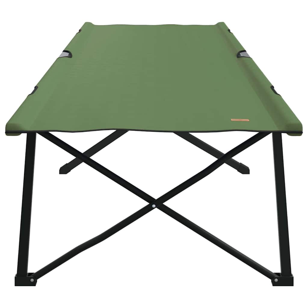 Opvouwbaar Camping Bed 2 pcs Groen 206 x 76 x 74 cm is nu te koop bij PeponiXL, paradijselijk wonen!