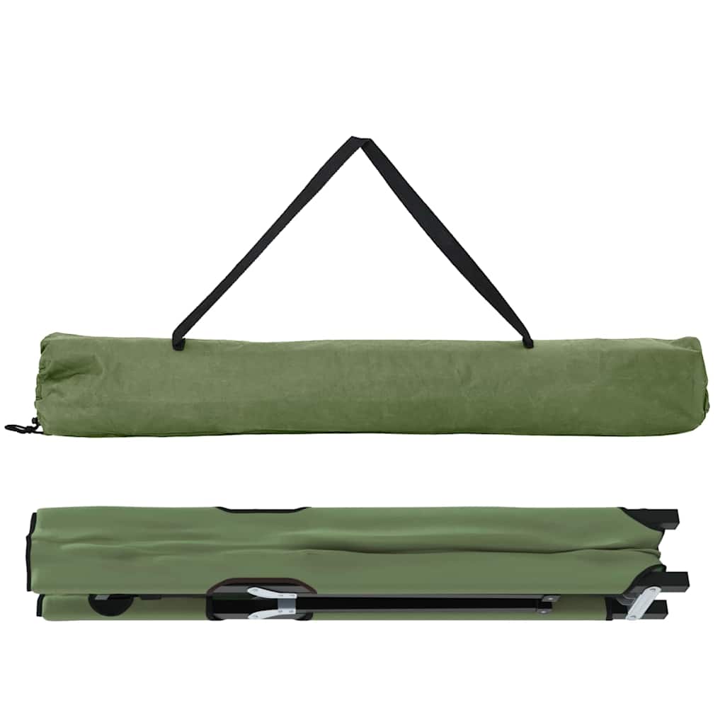 Opvouwbaar Camping Bed 2 pcs Groen 206 x 76 x 74 cm is nu te koop bij PeponiXL, paradijselijk wonen!