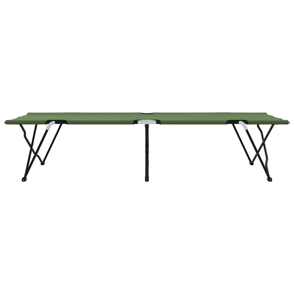 Opvouwbaar Camping Bed 2 pcs Groen 206 x 76 x 74 cm is nu te koop bij PeponiXL, paradijselijk wonen!