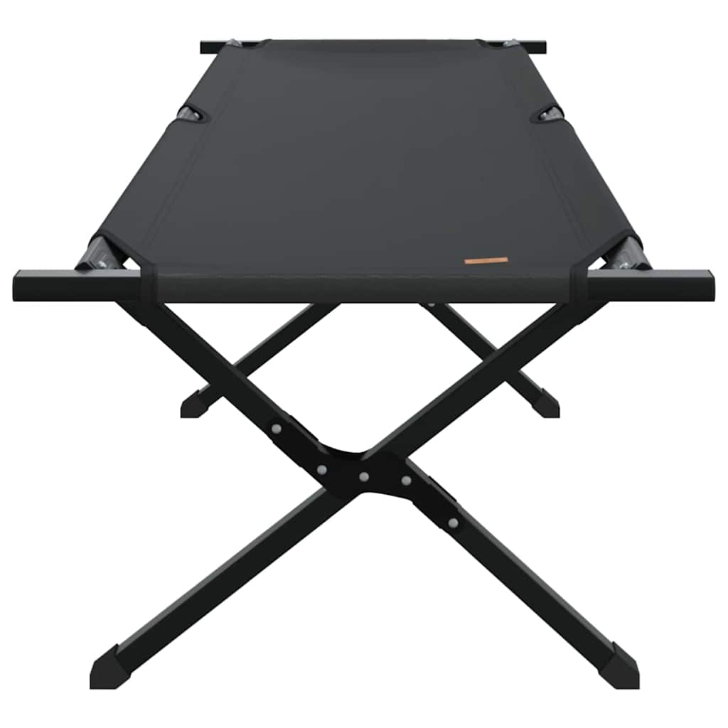 Opvouwbaar Camping Bed Zwart 193 x 69 x 45 cm Oxford stof is nu te koop bij PeponiXL, paradijselijk wonen!
