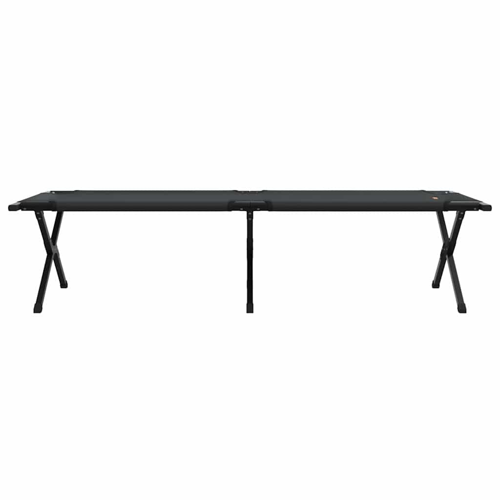 Opvouwbaar Camping Bed Zwart 193 x 69 x 45 cm Oxford stof is nu te koop bij PeponiXL, paradijselijk wonen!