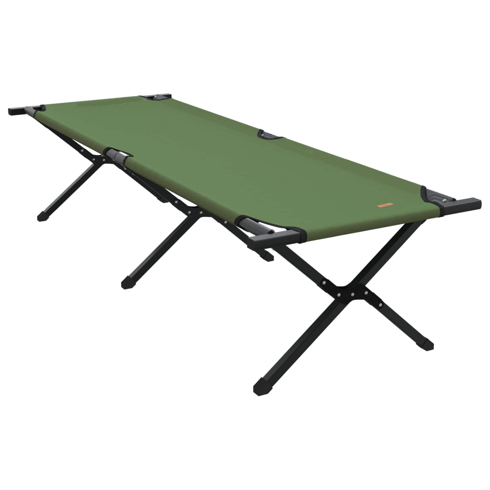 Opvouwbaar Camping Bed Groen 193 x 69 x 45 cm Oxford stof is nu te koop bij PeponiXL, paradijselijk wonen!