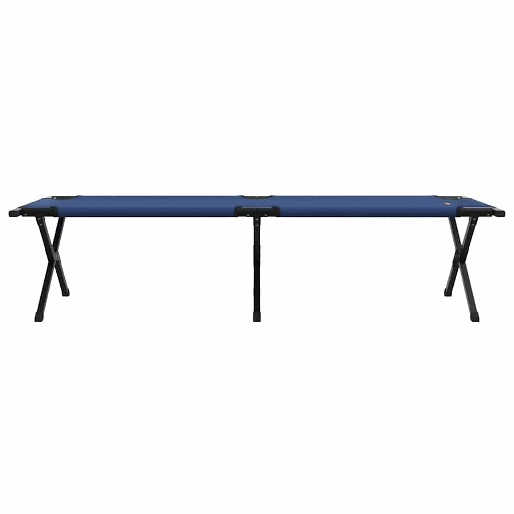Opvouwbaar Camping Bed 2 pcs Blauw 193 x 69 x 45 cm Oxford stof is nu te koop bij PeponiXL, paradijselijk wonen!