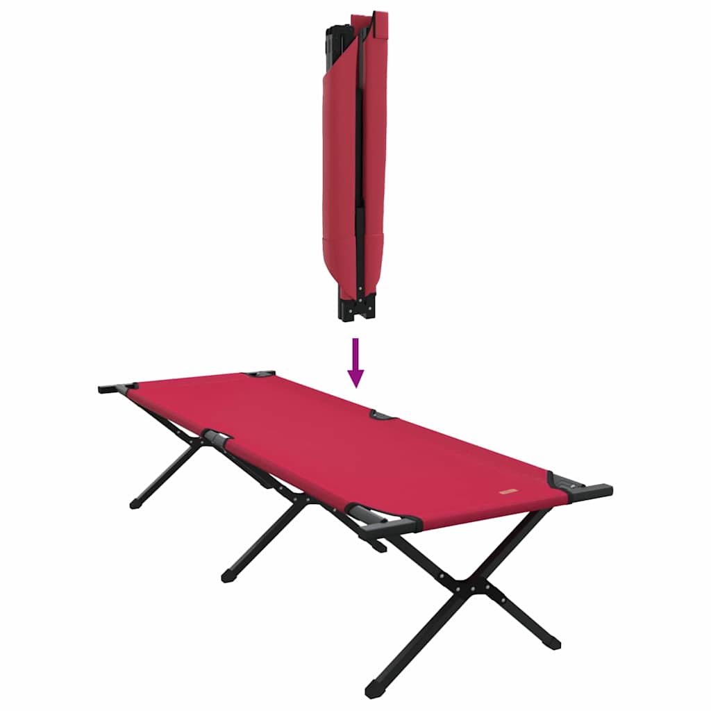Opvouwbaar Camping Bed 2 pcs Rood 193 x 69 x 45 cm Oxford stof is nu te koop bij PeponiXL, paradijselijk wonen!