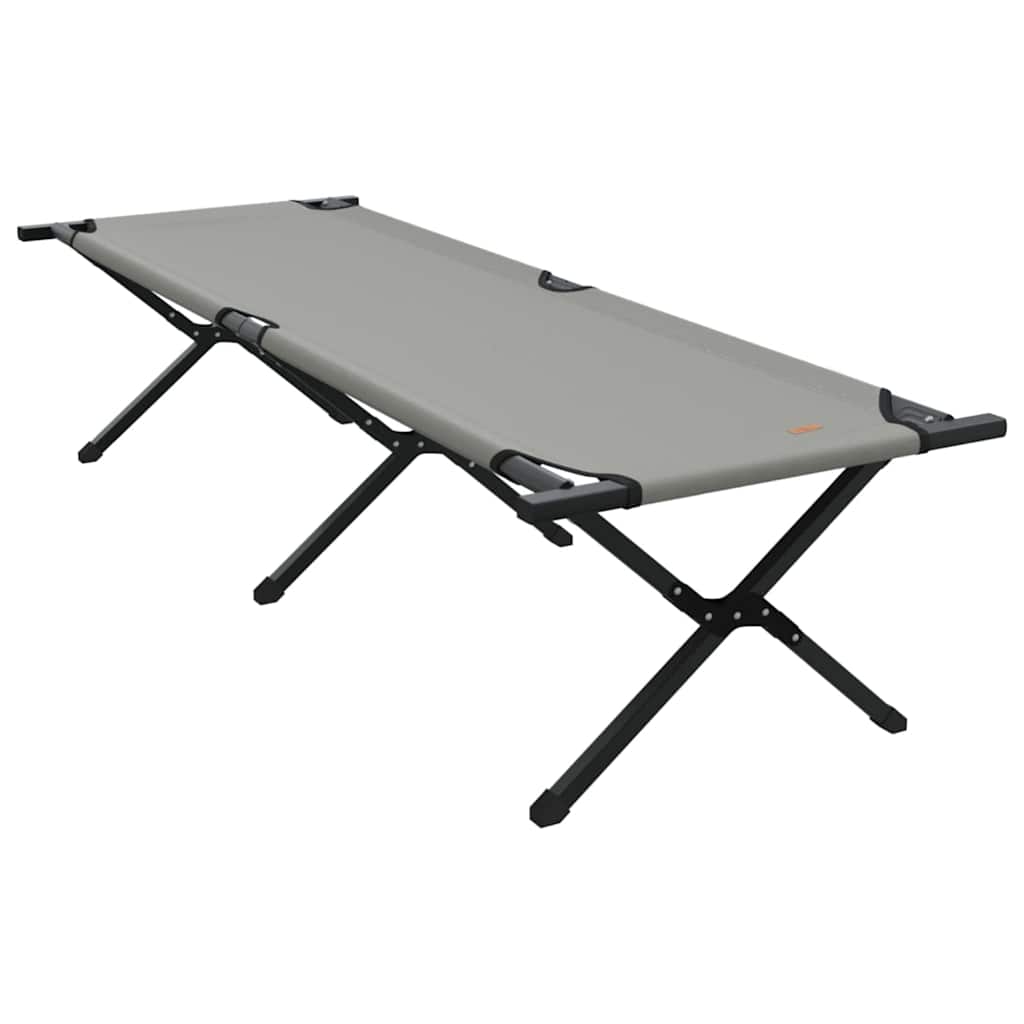 Opvouwbaar Camping Bed 2 pcs Grijs 193 x 69 x 45 cm Oxford stof is nu te koop bij PeponiXL, paradijselijk wonen!