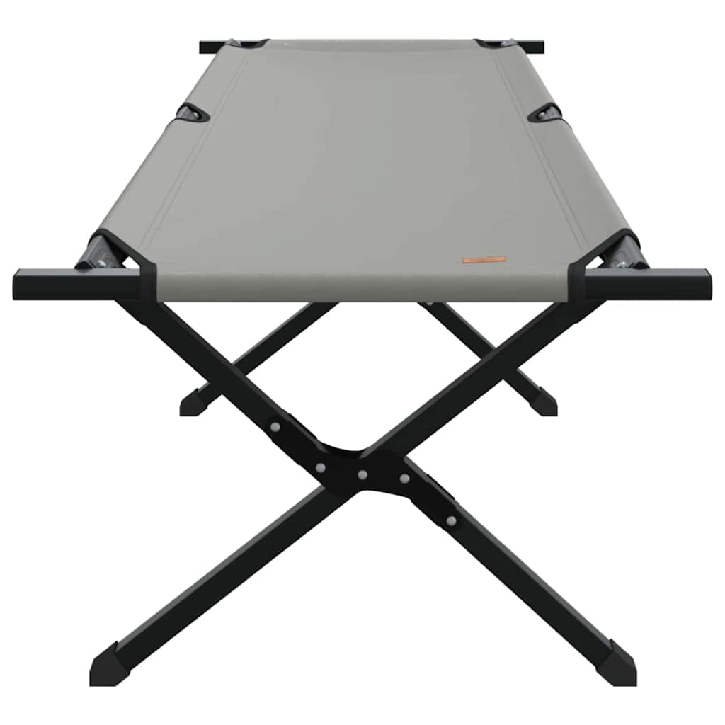 Opvouwbaar Camping Bed 2 pcs Grijs 193 x 69 x 45 cm Oxford stof is nu te koop bij PeponiXL, paradijselijk wonen!