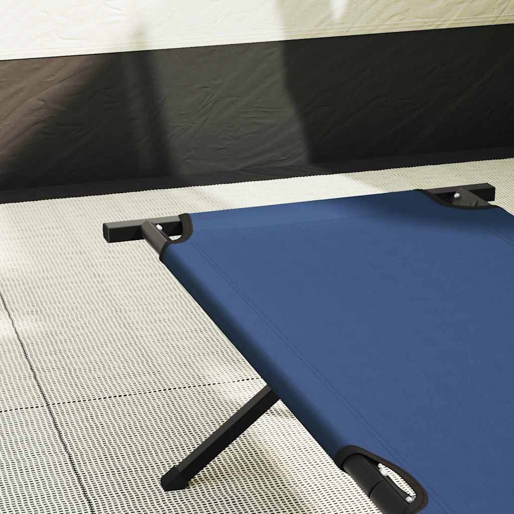 Opvouwbaar Camping Bed Blauw 210 x 80 x 46 cm Oxford stof is nu te koop bij PeponiXL, paradijselijk wonen!