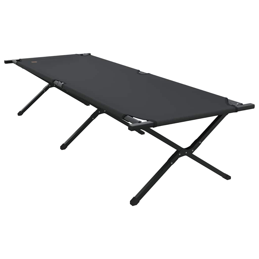 Opvouwbaar Camping Bed Zwart 210 x 80 x 46 cm Oxford stof is nu te koop bij PeponiXL, paradijselijk wonen!