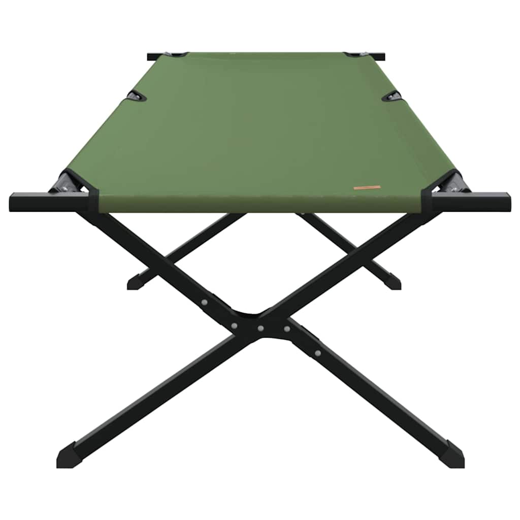 Opvouwbaar Camping Bed Groen 210 x 80 x 46 cm Oxford stof is nu te koop bij PeponiXL, paradijselijk wonen!