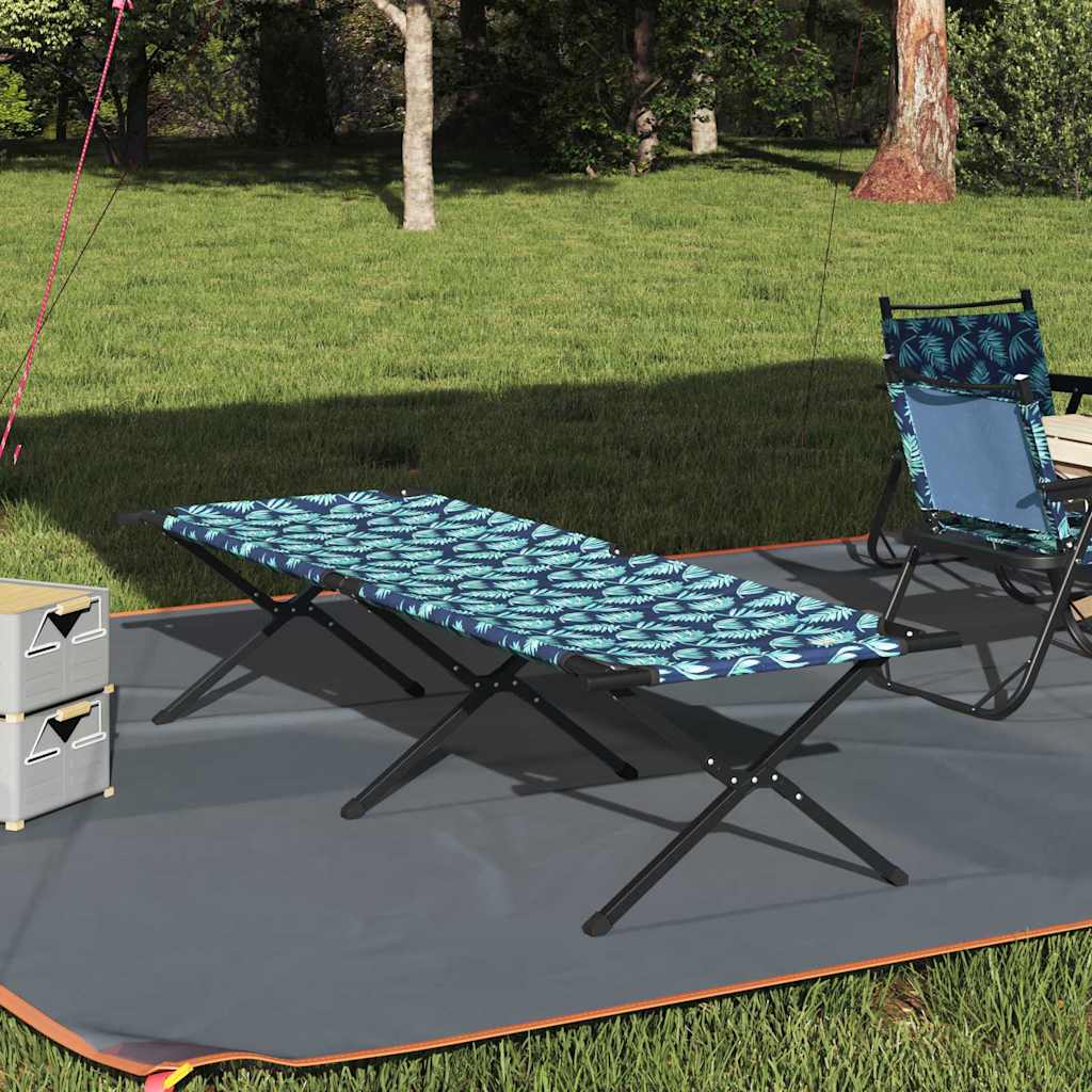 Opvouwbaar Camping Bed Blad Bossen 210 x 80 x 46 cm Oxford stof is nu te koop bij PeponiXL, paradijselijk wonen!