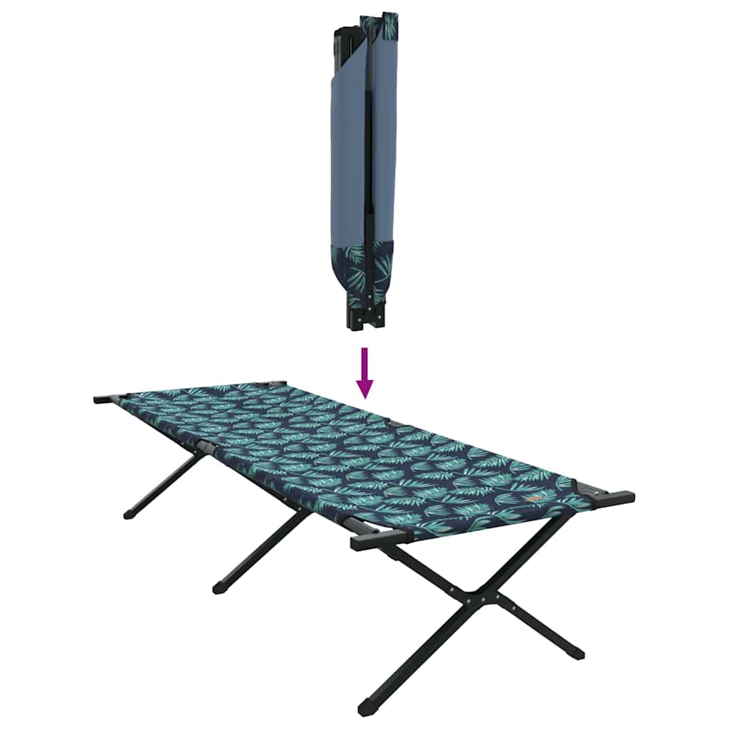 Opvouwbaar Camping Bed Blad Bossen 210 x 80 x 46 cm Oxford stof is nu te koop bij PeponiXL, paradijselijk wonen!