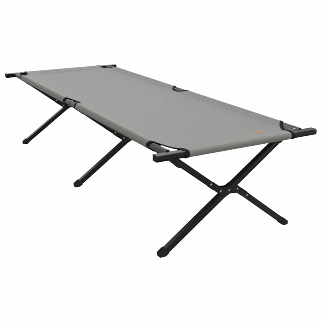 Opvouwbaar Camping Bed 2 pcs Grijs 210 x 80 x 46 cm Oxford stof is nu te koop bij PeponiXL, paradijselijk wonen!