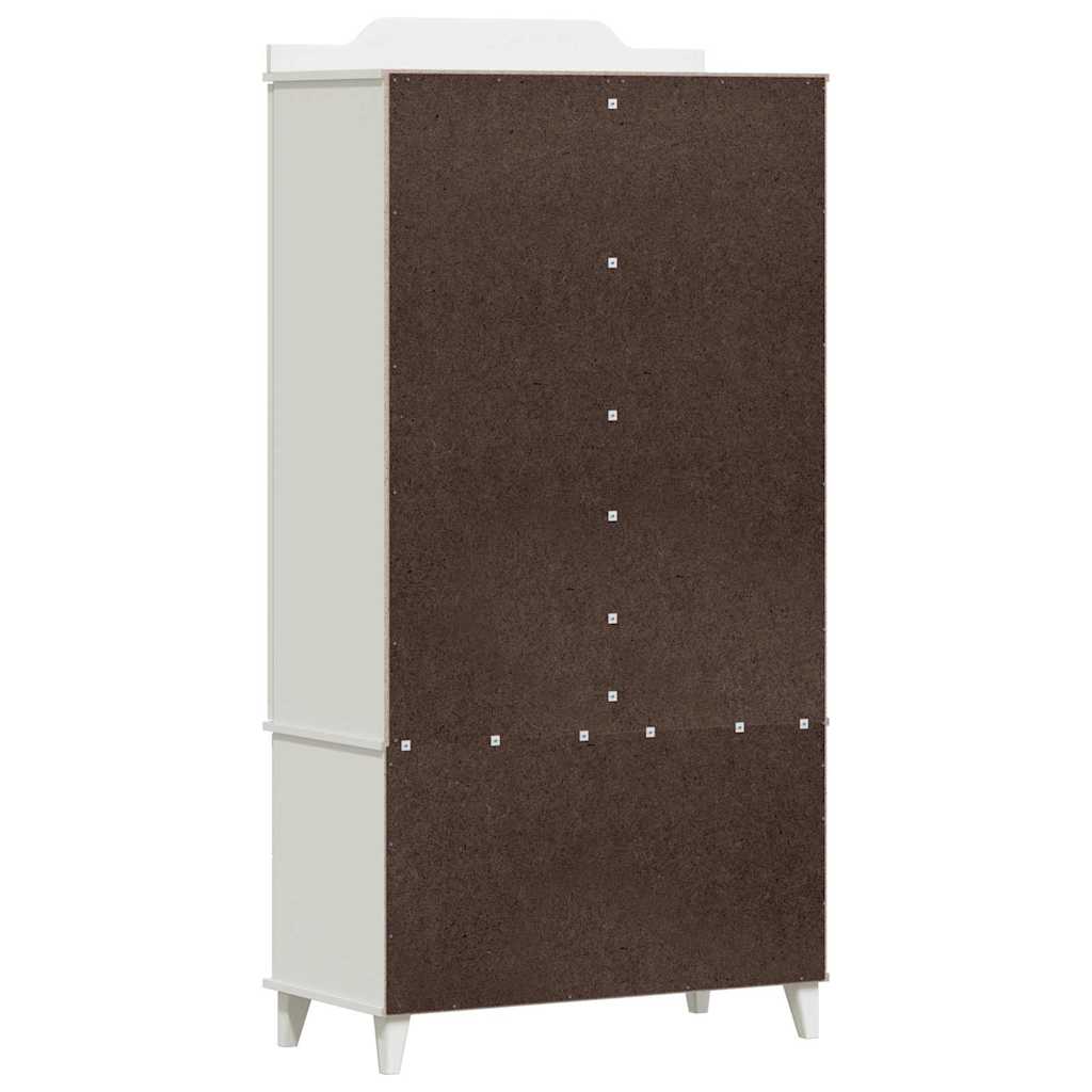 Krijtbord Kast met lade ROROS Wit 90 x 45 x 180 cm Bewerkt hout is nu te koop bij PeponiXL, paradijselijk wonen!