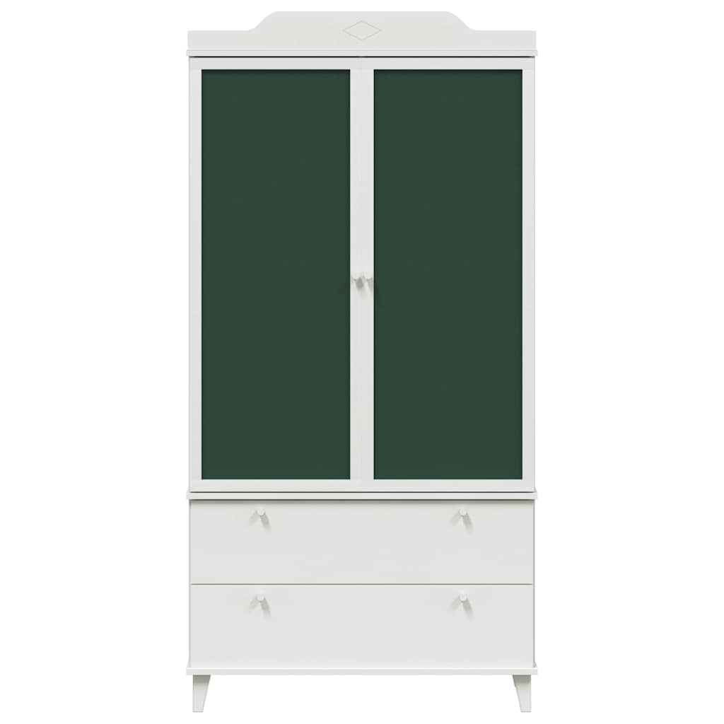 Krijtbord Kast met lade ROROS Wit 90 x 45 x 180 cm Bewerkt hout is nu te koop bij PeponiXL, paradijselijk wonen!