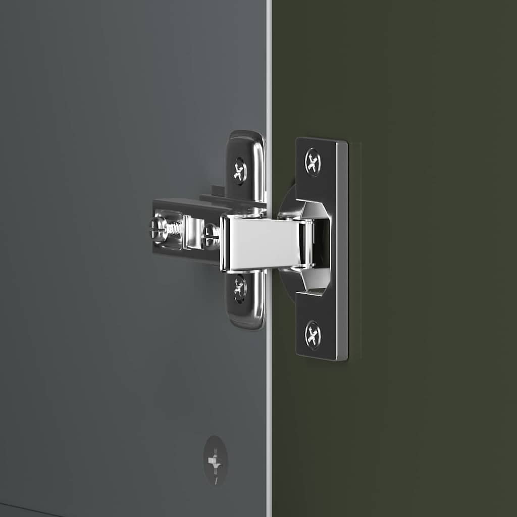 Krijtbord Kast ROROS Grijs en Wit 90 x 45 x 180 cm Bewerkt hout is nu te koop bij PeponiXL, paradijselijk wonen!