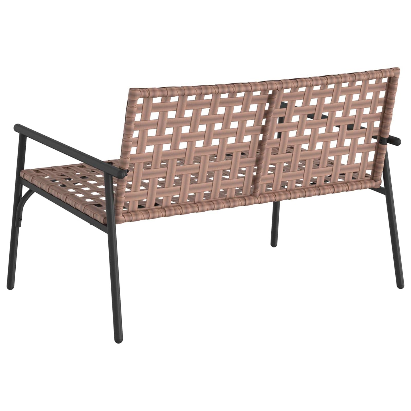 Tuinstoel Bruin 110,5 x 79 x 75,5 cm poly rattan is nu te koop bij PeponiXL, paradijselijk wonen!