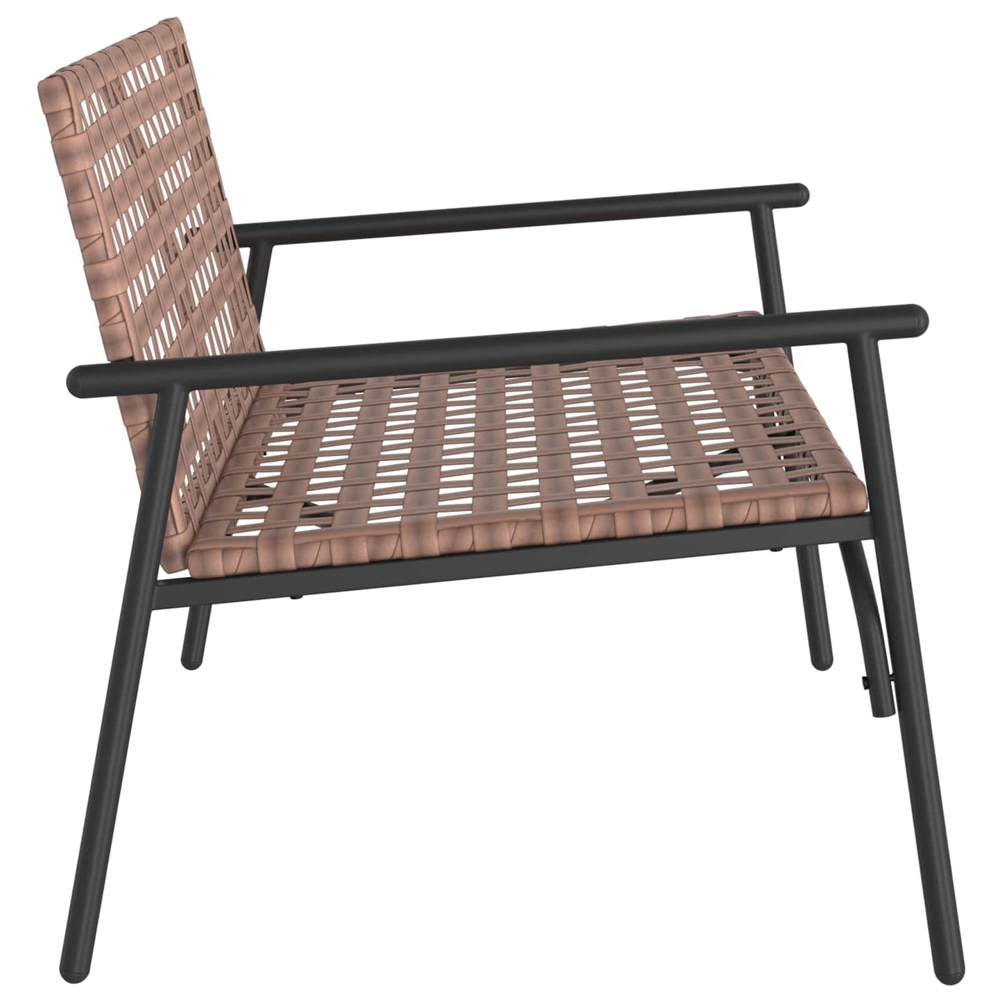Tuinstoel Bruin 110,5 x 79 x 75,5 cm poly rattan is nu te koop bij PeponiXL, paradijselijk wonen!