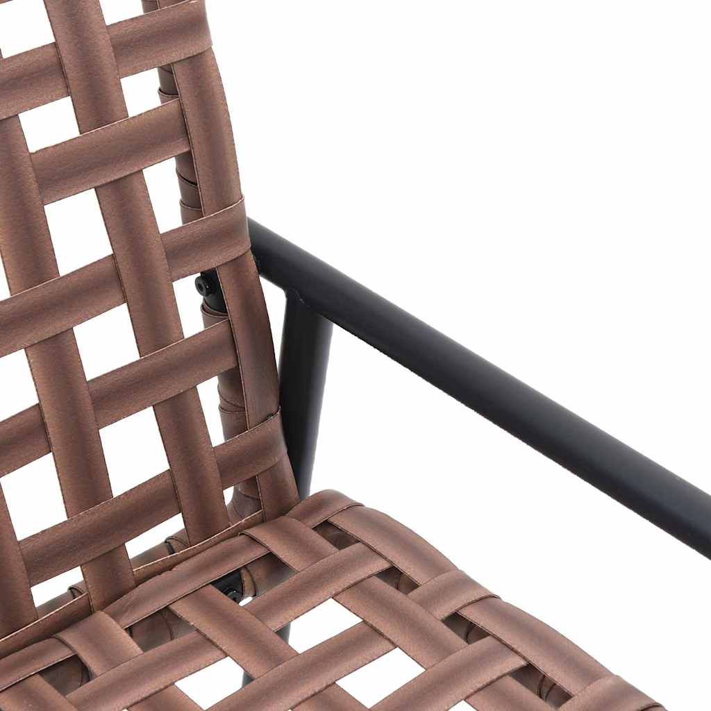 Tuin eettafelset 4 pcs Bruin poly rattan is nu te koop bij PeponiXL, paradijselijk wonen!