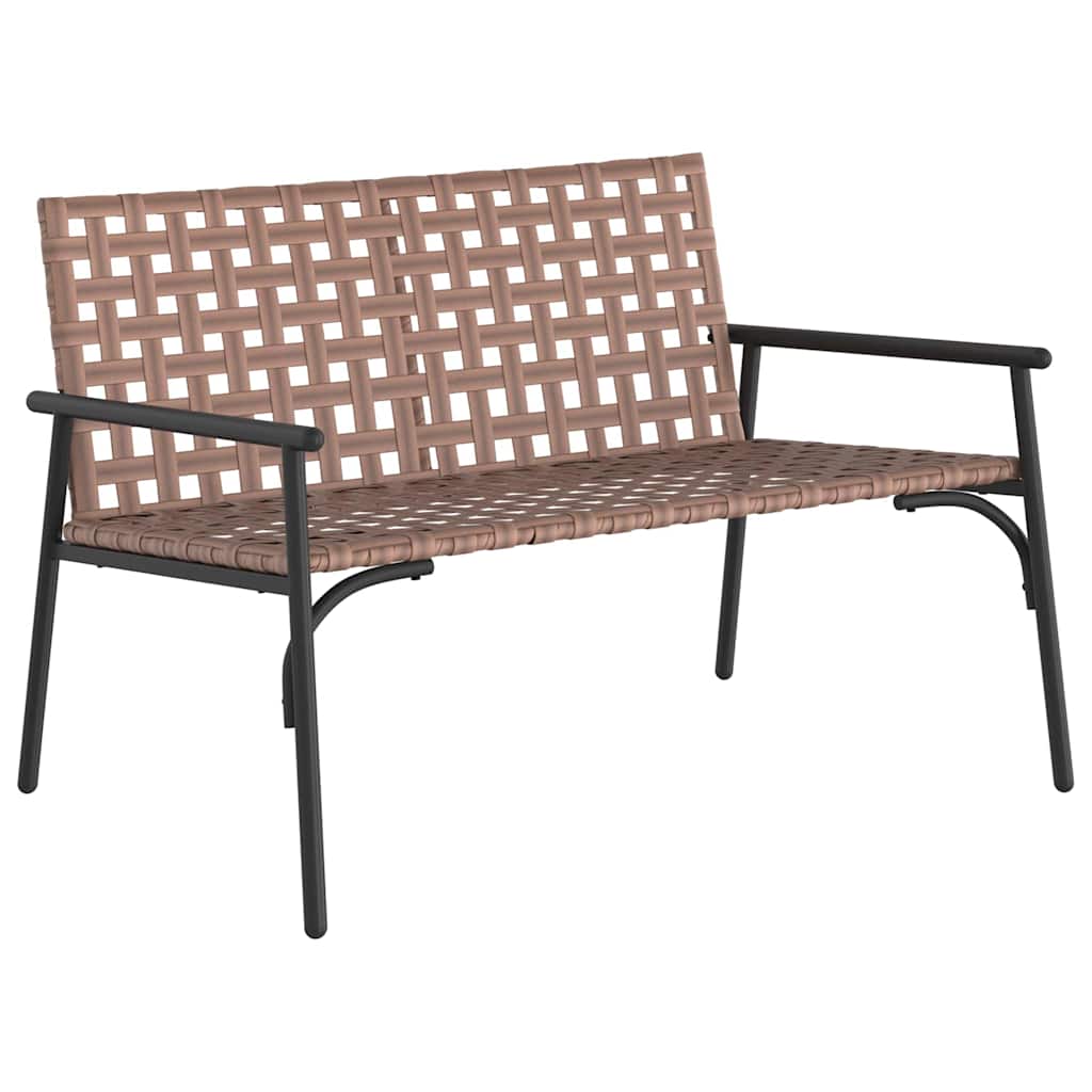 Tuin eettafelset 4 pcs Bruin poly rattan is nu te koop bij PeponiXL, paradijselijk wonen!