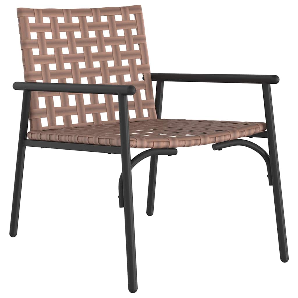 Tuin eettafelset 4 pcs Bruin poly rattan is nu te koop bij PeponiXL, paradijselijk wonen!