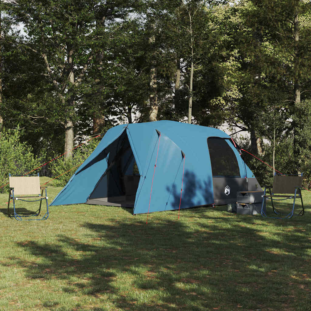 Dome Tent 4-Person met dak met opslag Blauw 455 x 252 x 178 cm is nu te koop bij PeponiXL, paradijselijk wonen!