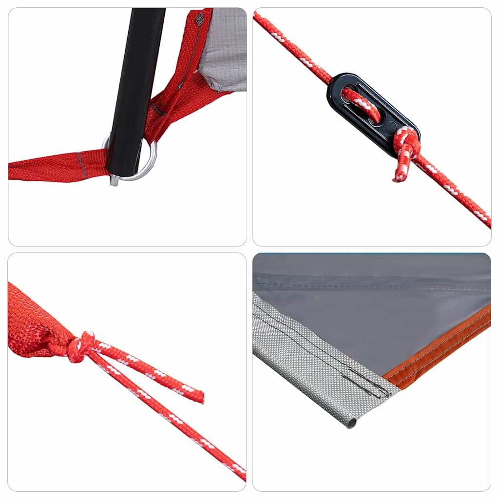 Achterkleptent voor Caravan Grijs en Oranje 352 x 250 x 240 cm is nu te koop bij PeponiXL, paradijselijk wonen!