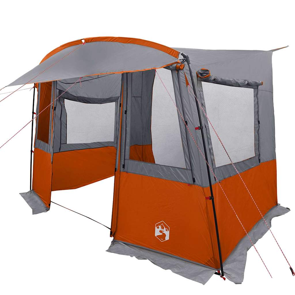 Achterkleptent voor Caravan Grijs en Oranje 352 x 250 x 240 cm is nu te koop bij PeponiXL, paradijselijk wonen!