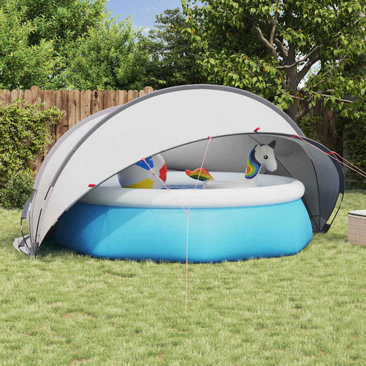 Pooldome Grijs en Oranje 405 x 405 x 192 cm is nu te koop bij PeponiXL, paradijselijk wonen!